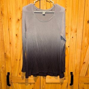 Hollister Gray Ombre Long Sleeve Tee